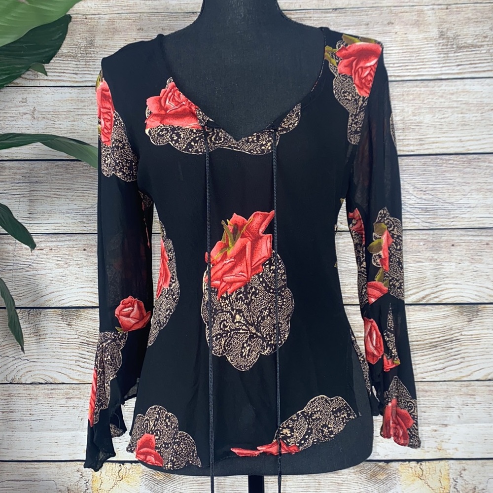 Red Rose Angie Blouse
